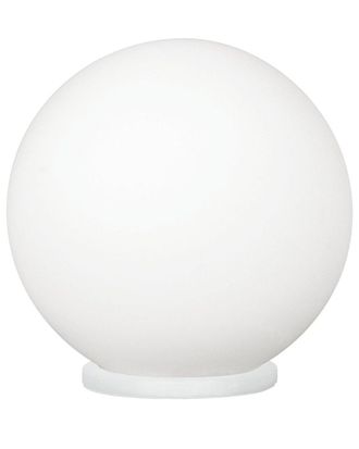Eglo Eglo Rondo 1 Light Table Lamp With White Finish & Opal Glass