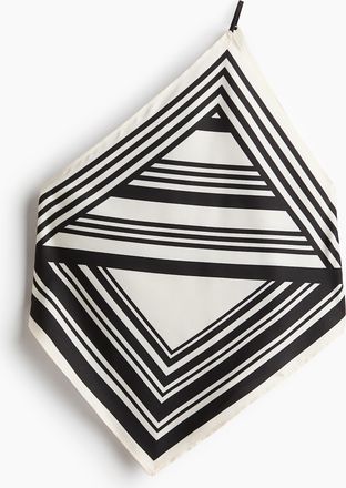 H&M One-Shoulder-Top im Tuchdesign - Cremefarben/Gestreift