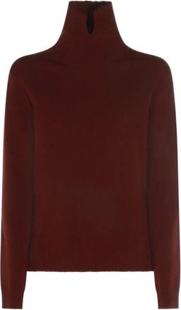 Jil Sander Dames, Truien, Bruin, Maat: L Wol