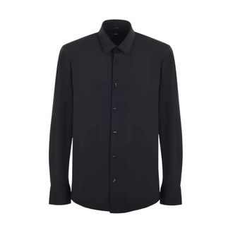HUGO BOSS Performance Technical Stretch overhemd - Heren - Overhemden - Zwart - Maat: S Polyamide