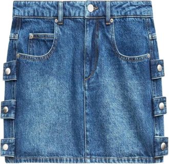 Isabel Marant Denim Mini Rok - Dames - Spijkerrokken - Blauw - XS - Denim - Rokken