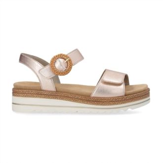 Remonte Womens Jocelyn 60 Platform Sandal In Weiss Rose Gold
