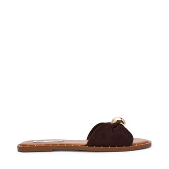 Steve Madden Dipsy-CNE Sandal BROWN SUEDE