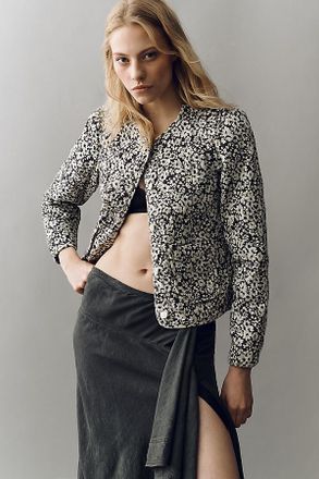 Dear John Denim Kit Quilted Denim Puff Sleeve Jacket