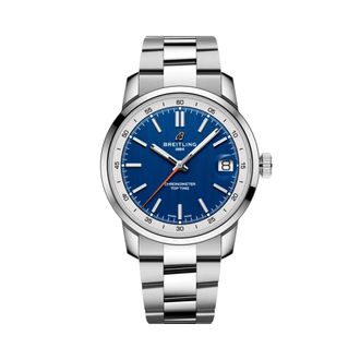 Breitling Top Time Hand Wind Blue Dial Mens Watch AB3113A71C2A1