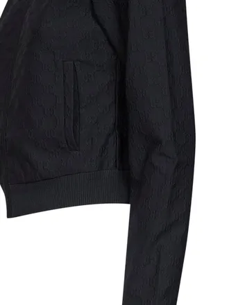 Gucci GG Jacquard Jersey Tracktop - Black