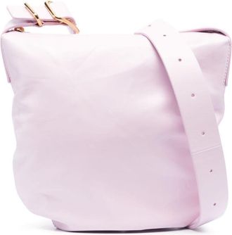 Jil Sander small leather shoulder bag - women - Calf Leather - OS - Pink