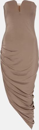 Nensi Dojaka Abito asimmetrico con ruches