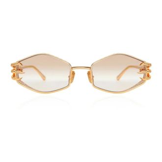 Anna-Karin Karlsson Sunglasses, female, Yellow, Size: 54 MM Claw Plume Sunglasses
