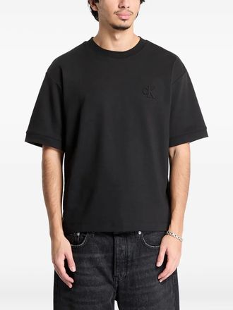 Calvin Klein cotton crew-neck T-shirt - men - Elastane/Cotton - M - Black