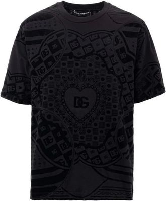 Dolce & Gabbana Hombre, Camisetas, Negro, Talla: S