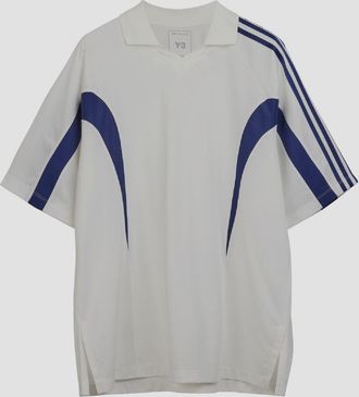 Yohji Yamamoto Mens Y-3 Cut Line T-Shirt in White