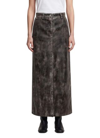 Palm Angels Dark Grey Regular Skirt