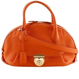 Ferragamo Pre-owned Handbags, female, Orange, Size: ONE SIZE Pre-owned Handbag