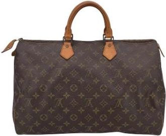 Louis Vuitton Pre-owned Speedy 40 Duffle Bag - Dames - Vintage Handtas - Bruin - ONE Size - Leer - Vintage