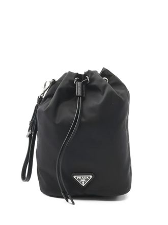 Prada logo-detail make-up bag - Black