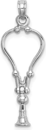 Diamond2Deal 14k Gold 3-D Stethoscope Pendant
