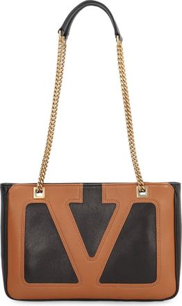 Valentino Garavani Womens Valentino Viva Superstar Piccola Tote Bag Black Lamb Leather