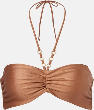 JADE Swim Zoe ruched bikini top
