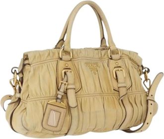 Prada Pre-owned Handbags, female, Beige, Size: ONE SIZE Pre-owned Vintage Hand Bag