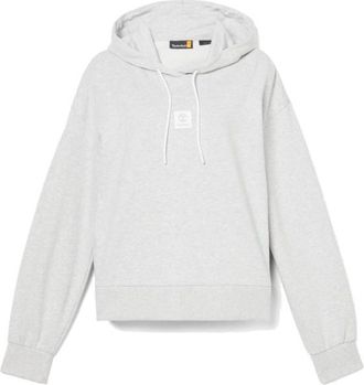 Timberland Stack Logo Loop Back Hoodie Hoodie für Damen | weiß