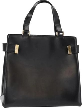 Gucci Pre-owned Vintage Leren Handtas - Dames - Vintage Handtas - Zwart - ONE Size - Leer - Vintage