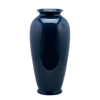 Schubiger M&ouml;bel Vase Ching Keramik Blau,gold H: 62 cm