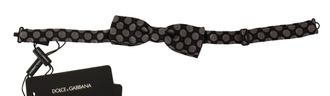 Dolce & Gabbana Mens Brown Silk Polka Dot Jacquard Men Bow Tie Papillon - Multicolour - One Size