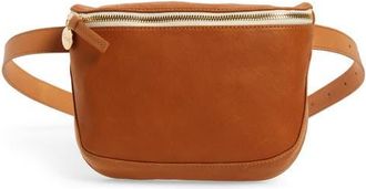Clare Vivier Leather Fanny Pack in Tan Neptune at Nordstrom