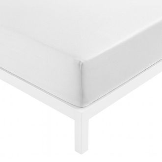 KASANOVA Lenzuolo con angoli singolo cotone percalle bianco