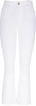 AG - Adriano Goldschmied slightly-flared high-waisted jeans - women - Lyocell/Cotton/Polyester/Modal/Spandex/Elastane - 26 - White