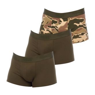Diesel Ondergoed, Heren, Groen, S, Katoen, Trunk Boxers Pak van 3