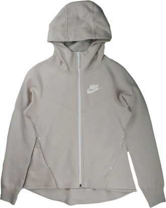 Nike Sportswear Tech Fleece Windrunner Hoodie in Desert Sand/White Women