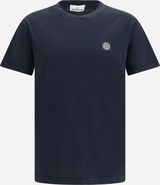 Stone Island T-shirt con logo applicato Man M