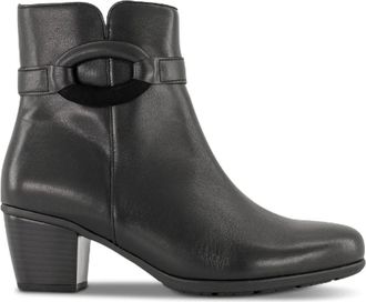 Gabor Schoenen, Dames, Zwart, 38 1/2 EU, Leer, Enkellaarsjes