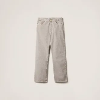 Miu Miu Garment-dyed corduroy pants