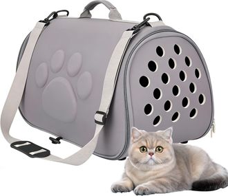 Generic Soft Pet Carrier Cat Pouch, Breathable Puppy Outgoing Bag, Shoulder Strap Carrier for Travel, Hiking, Outdoor Feature, Airplane Camping Commuting Vete