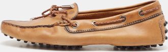Tod's Tods Brown Leather Penny Loafers