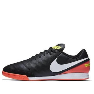 Nike Tiempo X Genio 2 Leather IC Black Hyper Orange 819215-018