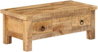 vidaXL vidaXL Tavolino da Salotto 90x45x35 cm in Legno Massello di Mango