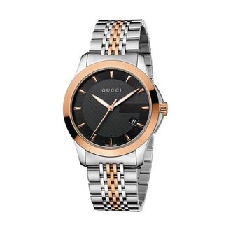 Gucci Accessoires, Heren, Grijs, ONE Size, Ya 126410 Polshorloge