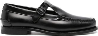 Hereu Alber T-bar Loafer - Heren - Loafers - Zwart - 45 EU - Leer - Schoenen