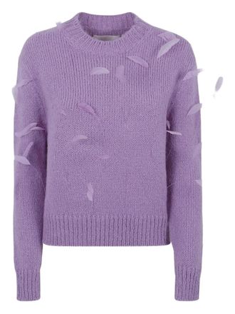 Jil Sander Maglione con piume - Viola