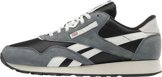 Reebok Unisex Childrens Low Leather Trainers, Black Washed Dark Mist Chalk, 11 UK