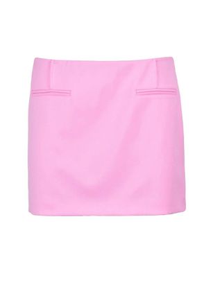 Patrizia Pepe Pink Polyester Viscose Elastane Womens Mini Skirt