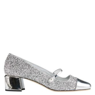 Jimmy Choo London Elisa 45 Glitter Pumps, Brand Size 36 ( US Size 6 )