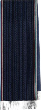 Paul Smith Accessoires, Heren, Blauw, ONE Size, Stijlvolle Sjaal voor Mannen