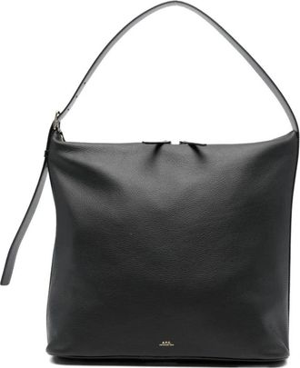 A.P.C. Vera Maxi Bag - Dames - Schoudertassen - Zwart - ONE Size - Katoen - Tassen