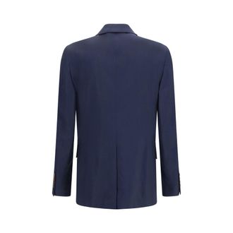 Vivienne Westwood Mens Blue Wool Oves Aries Full-Length Jacket Clothing