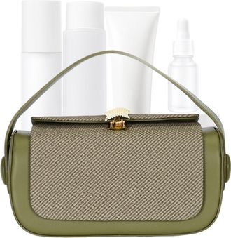 Generic Elegant Sling Tote Purse, Sling Tote Handbag, 11x8 Inches Zipper Closure Top Handle Bag with Fabric Flap, Lightweight Womens Clutch with Interior Pock